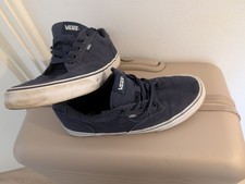 VANS Canvas Fashion Skater Shoes Plimsolls  Navy Trainers. UK Size 12. 