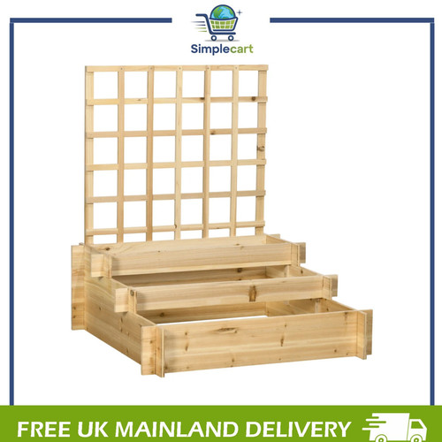 Tier wooden garden - wooden, planters