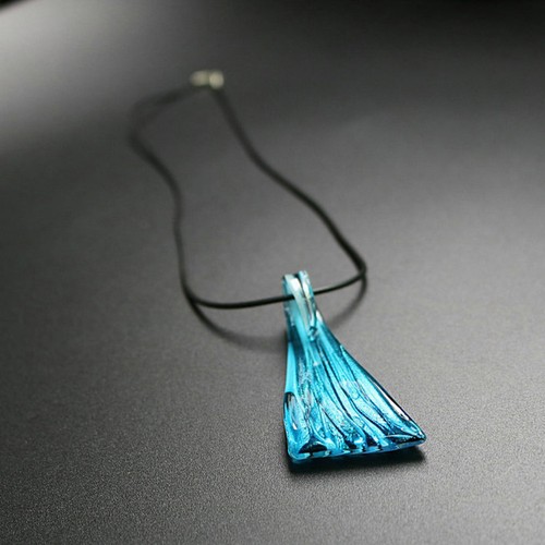 Blue broadsword necklace and - blue,