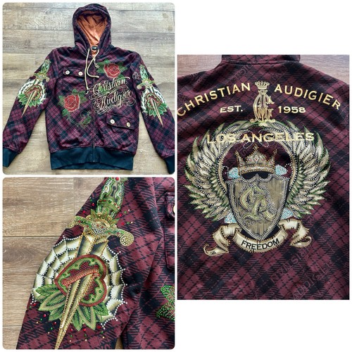 Vtg christian audigier hoodie - christian,