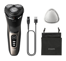 Philips Series 3000 Mens Shaver Wet or Dry 5D Flex Heads USB Charging - S3242/12