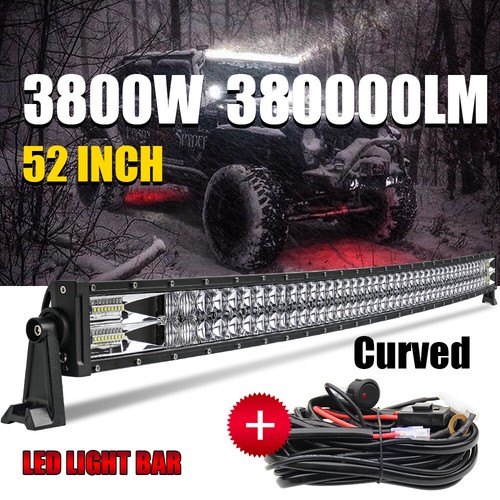 Curved 52inch 3800w led light - curved,