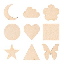 MDF Craft Shapes Wooden Hearts
