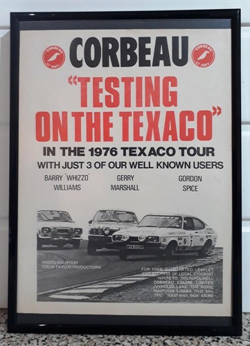 Framed original classic - car, ad