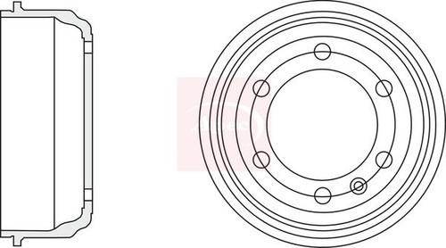Brake drum rear drm9969 fits - brake,