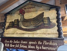 Pub Sign Hand Painted On Wood. Unique.