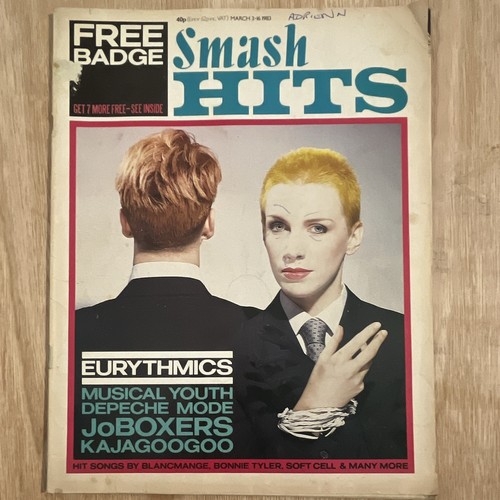 Smash hits magazine mar - smash,