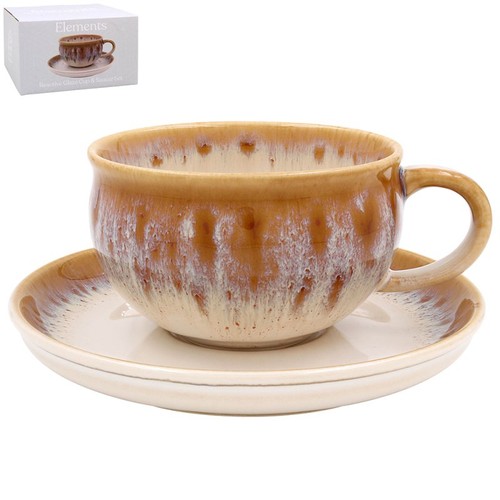 Reactive glaze cup - reactive,