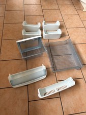 American Fridge Freezer  DAEWOO FRS-U201AW FRIDGE DOOR SHELves & drawers good