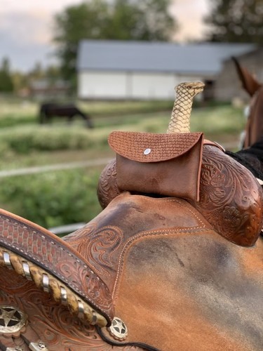 Custom leather horse saddle - horse,