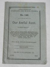 Our Awful Aunt, A Comic Drama