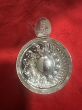 Lamberti Silver Plated Tastevin (wine tasting cup). In Good Condition.