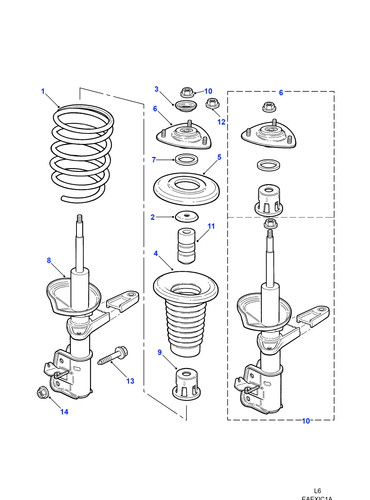 Land rover spring damper - land,