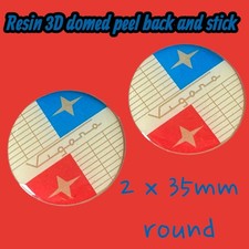 Lambretta Vigano Resin 3D Sticker Scooter Li Sx Tv LD tool box forks body frame