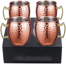 2PCS Pure Copper Mug Cup for