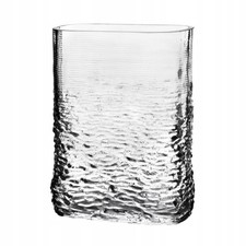 Narrow Flat Glass Vase 17cm