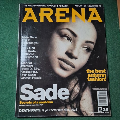 Arena magazine sade - magazine, sade,