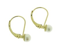 9 ct yellow gold leverback and