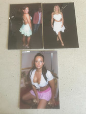 HOLLY MCGUIRE    PAGE 3 MODEL    SET OF 3 CANDID PHOTOS ON A NIGHT OUT   BUSTY