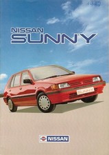 Nissan Sunny 1987-88 UK Market Sales Brochure L LX SLX GSX Coupe ZX 16 Valve