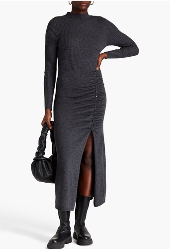 Sandro fabre wool ribbed knit - sandro,
