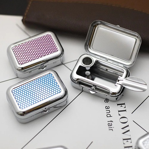 Portable metal mini ashtray - portable,
