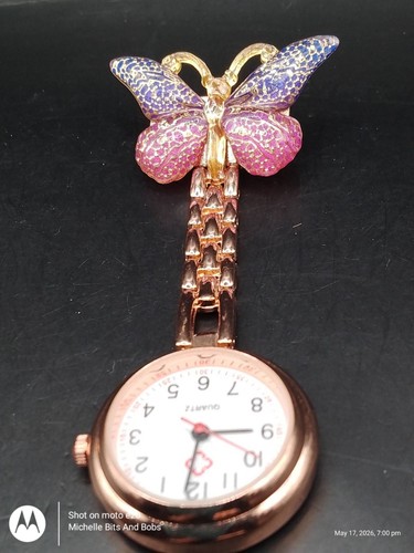Gold tone nurse fob - gold,