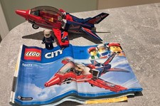 LEGO City Airshow Jet 60177 set complete Instructions plane aeroplane Minifigure