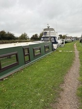 Ward Lancaster Trad Stern 1984 Narrow Boat. 50hp Beta Marine Engine Press Photo