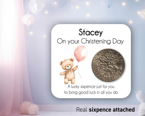 Personalised christening lucky - personalised,