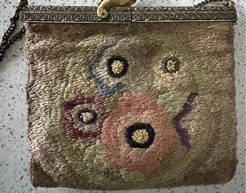Antique embroidered evening - antique,