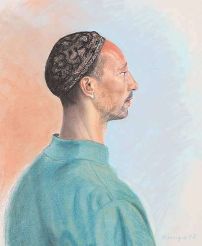Manrique 1998 pastel - -, man