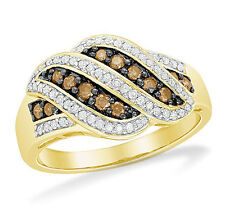 Chocolate Brown & White