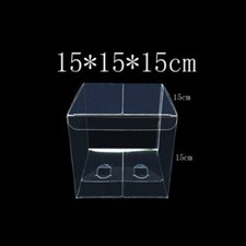 10*10*10cm Plastic Clear PVC Boxes Transparent Waterproof Gift Box Storage 10pcs