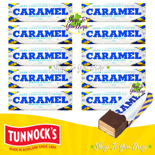 Tunnocks caramel wafer dark - 10,
