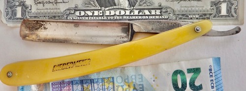 Old straight razor biedermeier - old,