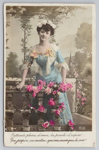 Postcard antique rppc - rppc, eld
