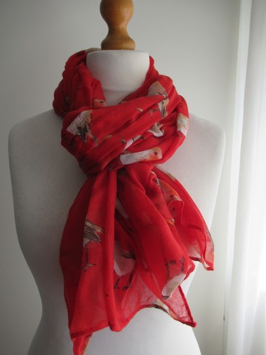 Red robin print rectangular - print,