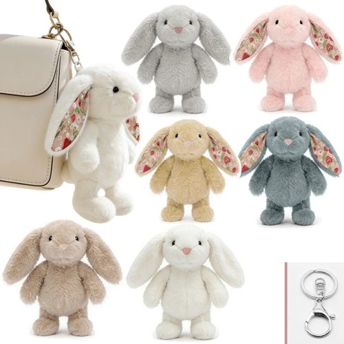 Cute bunny plush keychain soft - bunny,