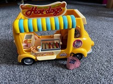 Sylvanian Families Hot Dog Van - 5240 and Shoe stall and Sweet stall