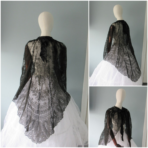 Antique chantilly lace - chantilly, cape