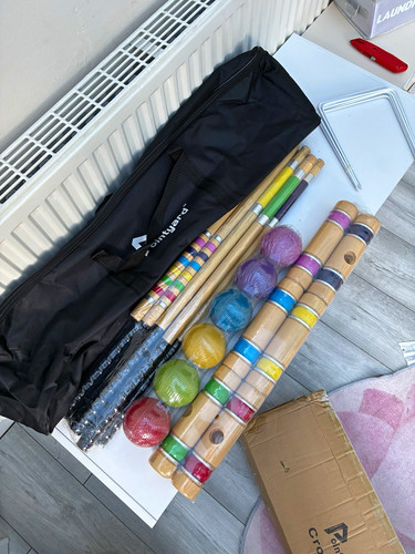 Pointyard wooden croquet set - pointyard,