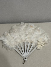 Wood and Feather Antique Fan