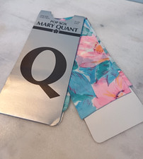 Vintage Mary Quant Knee High Pop Sox 100% Nylon Made in England Floral Design