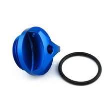 Aluminium Oil Filler Cap Blue