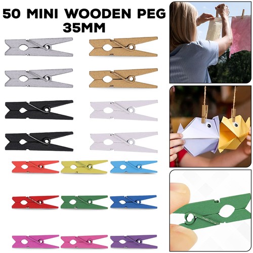 Mini wooden craft pegs 35mm - mini,