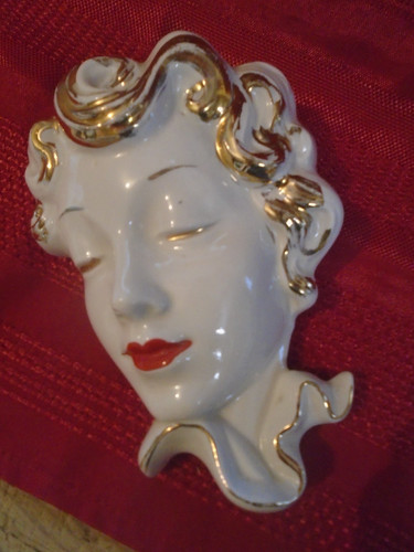 Art deco ceramic - ceramic, face