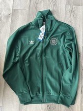 Men’s Adidas Originals Essentials Celtic FC Anthem Track Jacket Green Size Large