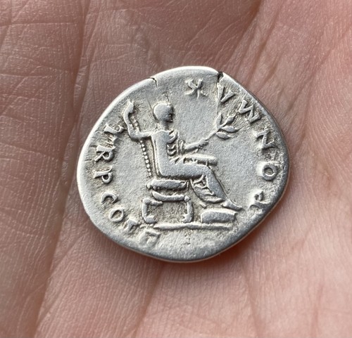 Superb roman silver denarius - silver,