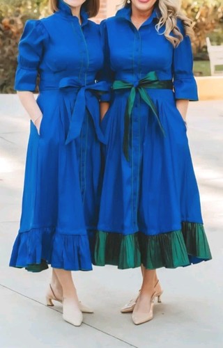 New women blue satin - new,